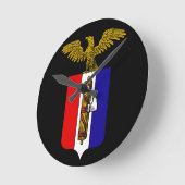 AfA：アメリカの代替 ラウンド壁時計 (傾斜)