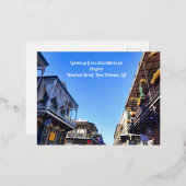 AFA Greetings from Bourbon St.ポストカード 箔シーズンポストカード (正面/裏面)