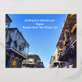 AFA Greetings from Bourbon St.ポストカード 箔シーズンポストカード