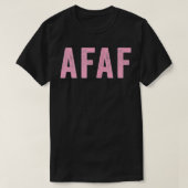 AFAFアルコールフリーAF Tシャツ (デザイン正面)