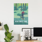 Afan Forest Park Mountain Biking Travel Poster ポスター (ホームオフィス)