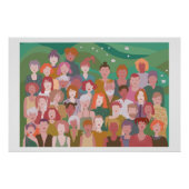 afbeelding groep mensen  ポスター (正面)