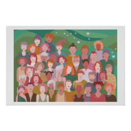 afbeelding groep mensen  ポスター