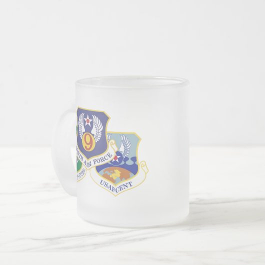 AFCENT A47曇りマグカップ、11 oz 2音式コーヒーマグカップ フロストグラスマグカップ (正面左)