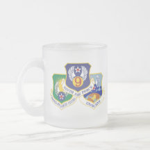 AFCENT A47曇りマグカップ、11 oz 2音式コーヒーマグカップ