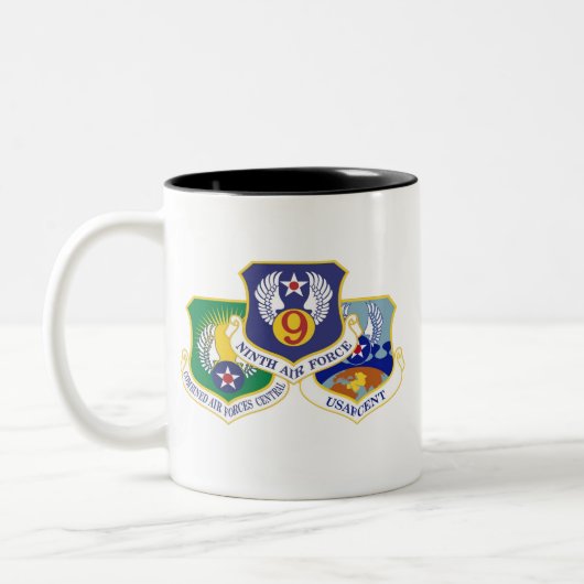 AFCENT A47 2トーンマグカップ、11オズ ツートーンマグカップ (左)