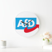 AfD:オルタナティブ・フュール・ドイチュランド ラージ壁時計 (ホーム)