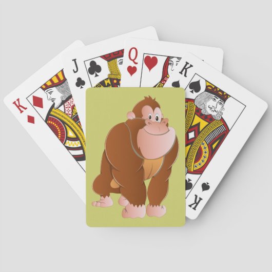 Affe Gorilla ape トランプ (裏面)