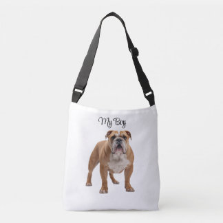 Affectionate Bulldog Personalized Tote Bag クロスボディバッグ