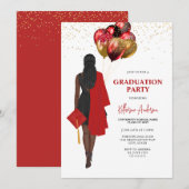 AfFemale Red卒業パーティー 招待状 (正面/裏面)