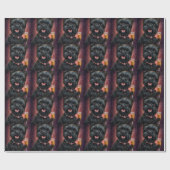 Affenpincher新年 ラッピングペーパー (フラット)