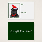 Affenpinscherクリスマスギフトタグ (正面&裏面)