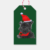 Affenpinscherクリスマスギフトタグ ギフトタグ (裏面)
