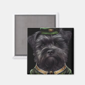 Affenpinscher犬で聖パトリックのデイドレス マグネット (正面/裏面)