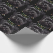 Affenpinscher犬で聖パトリックのデイドレス ラッピングペーパー (角)