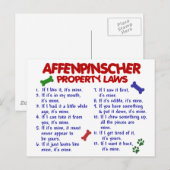 AFFENPINSCHER財産法2 ポストカード (正面/裏面)
