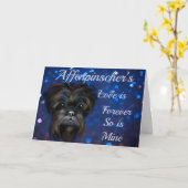 AFFENPINSCHER カード (黄色い花)