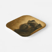 Affenpinscher ペーパープレート (傾斜あり)