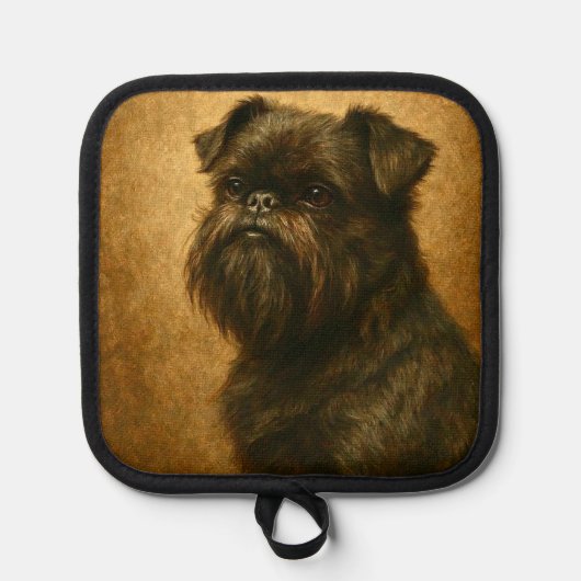 Affenpinscher 鍋敷き (正面)