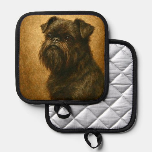 Affenpinscher 鍋敷き (正面/裏面)