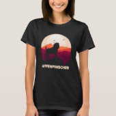 Affenpinscher And Moon Halloween 1 Tシャツ (正面)