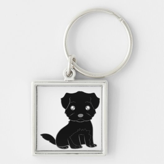 affenpinscher cartoon.png キーホルダー (正面)