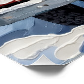 Affenpinscher Christmas Red Truck Holiday ポスター (コーナー)