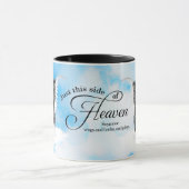 Affenpinscher Dog in Heaven Personalized Memorial マグカップ (中央)
