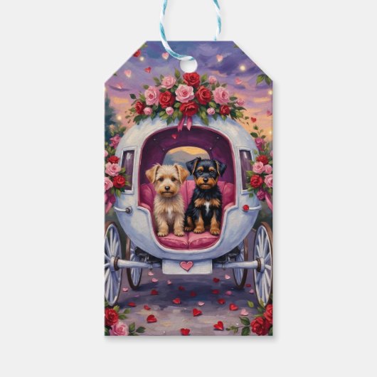 Affenpinscher Dog Valentine's Day ギフトタグ (正面)