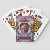 Affenpinscher Dog Valentine's Day トランプ (裏面)