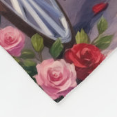 Affenpinscher Dog Valentine's Day フリースブランケット (角)