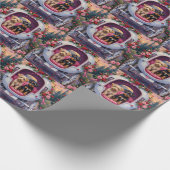 Affenpinscher Dog Valentine's Day ラッピングペーパー (角)