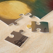 Affenpinscher Dog with Christmas Ornament ジグソーパズル (側面)