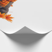 Affenpinscher With Heart Made Of Autumn Leaves ラッピングペーパー (角)