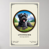 Affenpinscher Zoology Series ポスター (正面)