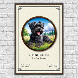 Affenpinscher Zoology Series ポスター