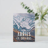 Affiche Abriès en Queyras Station de ski  ポストカード (スタンド正面)