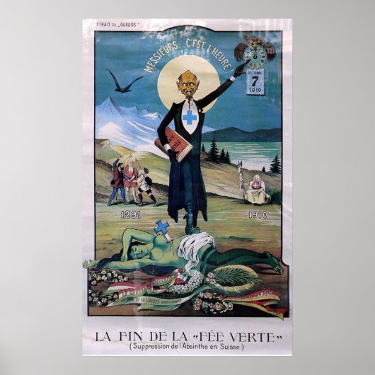 Affiche Absintheポスター ポスター (正面)