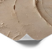 Affiche abstraite relief désert aux tons terracott ポスター (角)