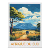 Affiche Afrique du Sud ポスター (正面)