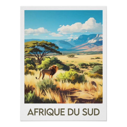 Affiche Afrique du Sud ポスター (正面)