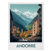 Affiche Andorre ポスター (正面)