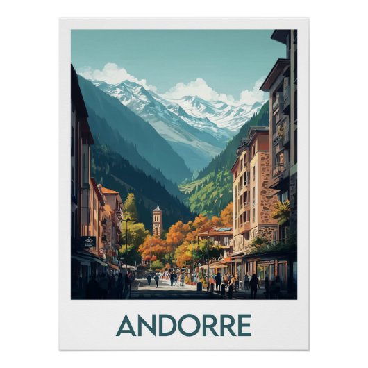 Affiche Andorre ポスター (正面)