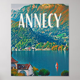 Affiche Annecy写真ヴィンテージ ポスター