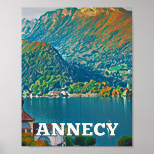 Affiche Annecy写真ヴィンテージ ポスター