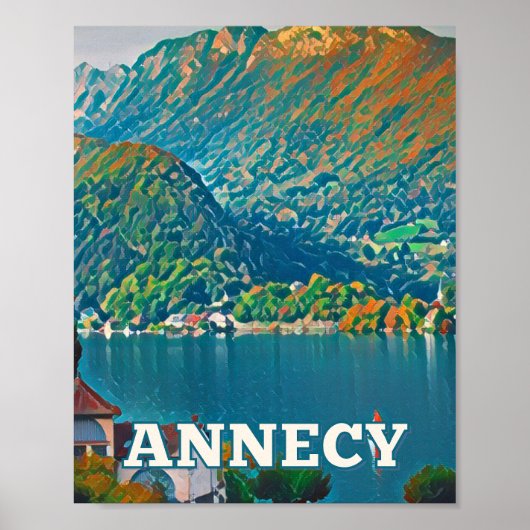 Affiche Annecy写真ヴィンテージ ポスター (正面)