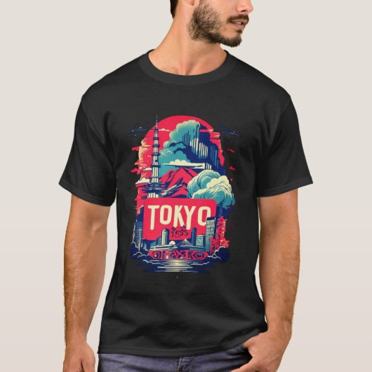 Affiche artistique de Tokyo Tシャツ (正面)