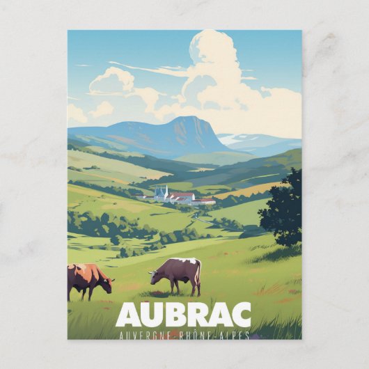 Affiche Aubrac - Auvergne-Rhône-Alpes - France - ポストカード (正面)