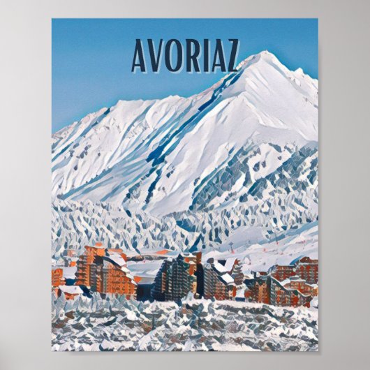 Affiche Avoriaz Station de ski  ポスター (正面)