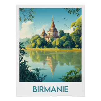 Affiche Birmanie ポスター